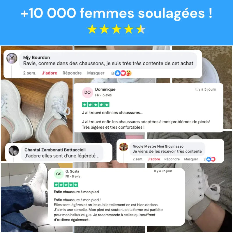 Chausina™ - Baskets à confort orthopédique